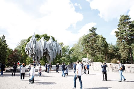 The Sibelius Monument in Helsinki City